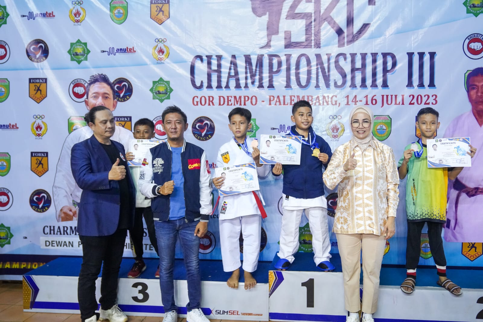 Ketua DPRD Sumsel Hadiri Kejuaraan Karate SKC Championship III