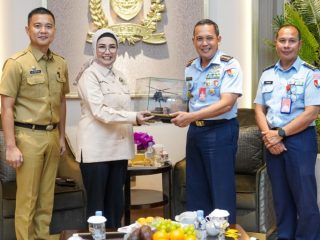 Ketua DPRD Sumsel Terima Silaturahmi dari DANLANUD Palembang Kolonel Sigit Gatot Prasetyo